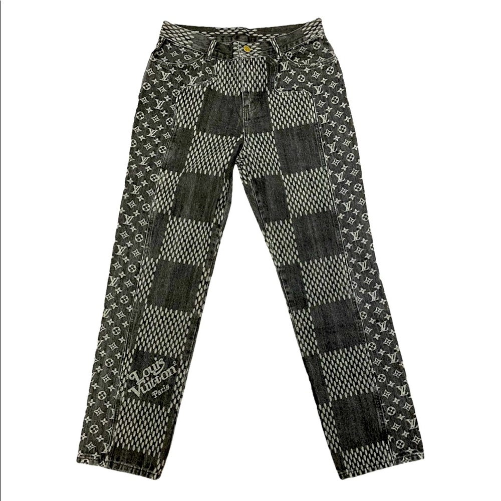 Louis Vuitton x Nigo Damier Waves Denim Jeans